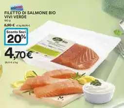 Coop FILETTO DI SALMONE BIO VIVI VERDE offerta