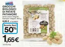 Coop GNOCCHI BIOLOGICI DI PATATE PATAMORE offerta
