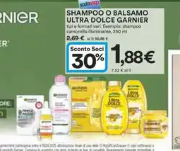 Coop Shampoo o Balsamo Ultra Dolce Garnier offerta
