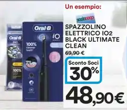 Coop SPAZZOLINO ELETTRICO IO2 BLACK ULTIMATE CLEAN offerta