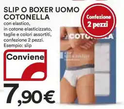 Coop SLIP O BOXER UOMO COTONELLA offerta