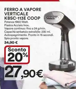 Coop FERRO A VAPORE VERTICALE KBSC-113E COOP offerta