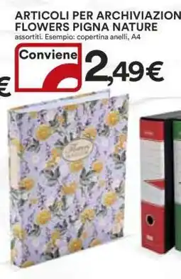 Coop ARTICOLI PER ARCHIVIAZIONE FLOWERS PIGNA NATURE offerta