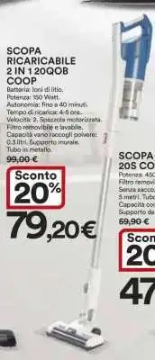 Coop SCOPA RICARICABILE 2 IN 1 20QOB COOP offerta
