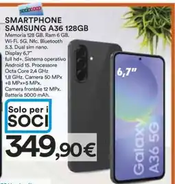 Coop SMARTPHONE SAMSUNG A36 128GB offerta