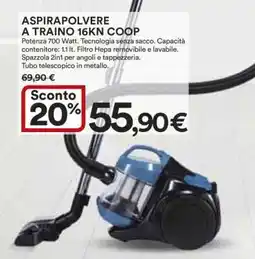 Coop ASPIRAPOLVERE A TRAINO 16KN COOP offerta