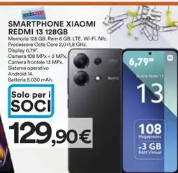 Coop SMARTPHONE XIAOMI REDMI 13 128GB offerta
