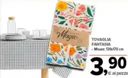 Todis Tovaglia fantasia misure: offerta