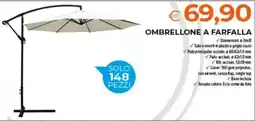 Todis Ombrellone a farfalla offerta