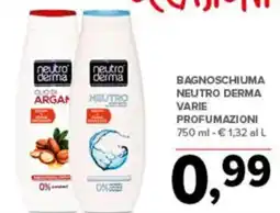 Todis Bagnoschiuma neutro derma varie profumazioni offerta