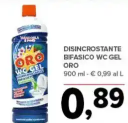 Todis Disincrostante bifasico wc gel oro offerta