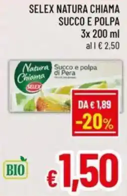A&O Selex natura chiama succo e polpa offerta