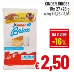 A&O Kinder brioss offerta