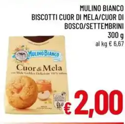 A&O Mulino bianco biscotti cuor di mela/cuor di bosco/settembrini offerta