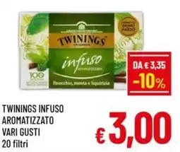 A&O Twinings infuso aromatizzato vari gusti 20 filtri offerta