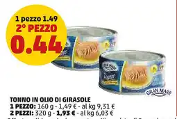 PENNY Gran mare tonno in olio di girasole offerta
