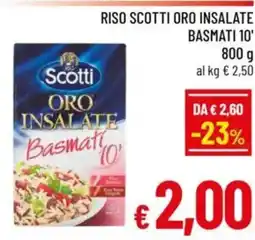A&O Riso scotti oro insalate basmati 10' offerta
