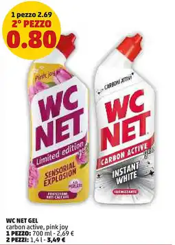 PENNY Wc net gel carbon active, pink joy offerta