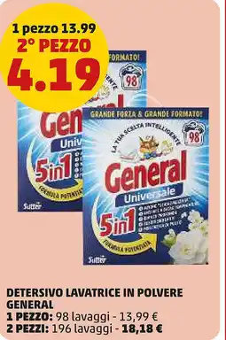 PENNY Detersivo lavatrice in polvere GENERAL offerta