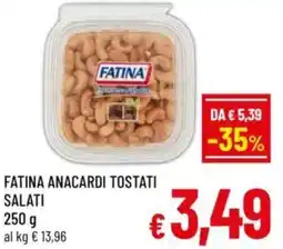 A&O Fatina anacardi tostati salati offerta