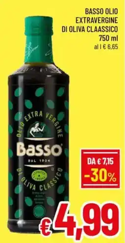 A&O Basso olio extravergine di oliva claassico offerta