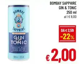 A&O Bombay sapphire gin & tonic offerta