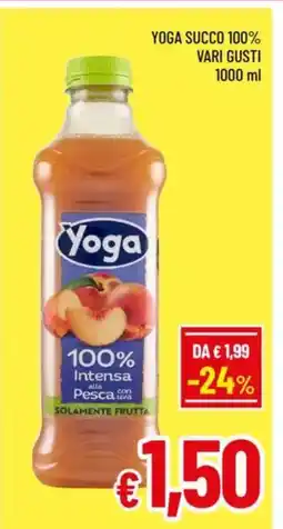 A&O Yoga succo 100% vari gusti offerta