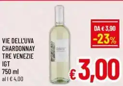 A&O Vie dell'uva chardonnay tre venezie igt offerta