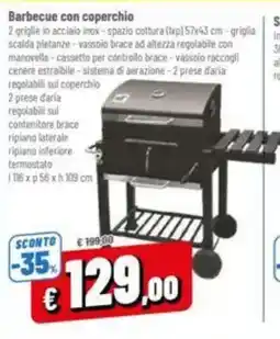 A&O Barbecue con coperchio offerta