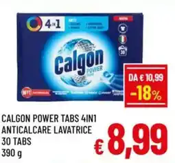 A&O Calgon power tabs 4in1 anticalcare lavatrice 30 tabs offerta