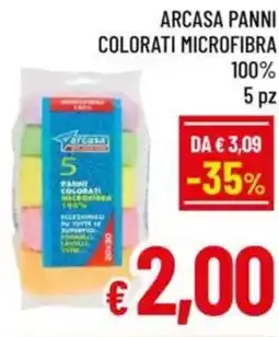 A&O Arcasa panni colorati microfibra 100% 5 pz offerta
