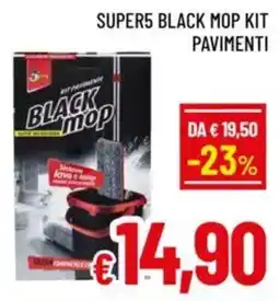A&O Super5 black mop kit pavimenti offerta