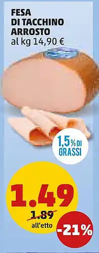 PENNY Fesa di tacchino arrosto offerta