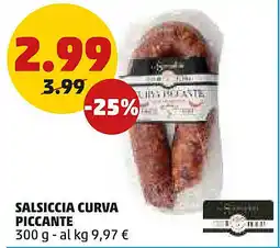 PENNY Salsiccia curva piccante offerta