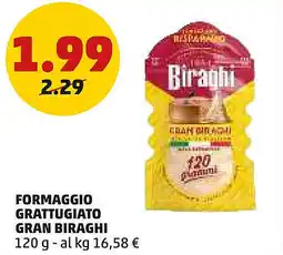 PENNY Formaggio grattugiato gran biraghi offerta