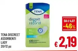 A&O Tena discreet assorbenti lady 20/12 pz offerta