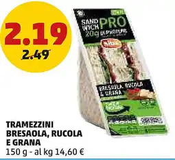 PENNY Tramezzini bresaola, rucola e grana offerta