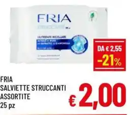 A&O Fria salviette struccanti assortite 25 pz offerta
