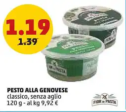 PENNY Fior di pasta pesto alla genovese classico, senza aglio offerta