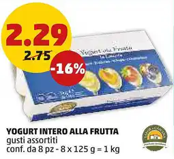 PENNY Yogurt intero alla frutta offerta