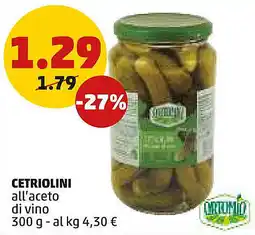 PENNY CETRIOLINI all'aceto di vino offerta