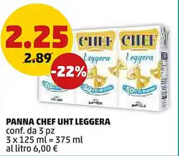 PENNY Panna chef uht leggera offerta