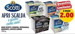 PENNY Riso scotti: venere, integrale, basmati, chicco lungo offerta