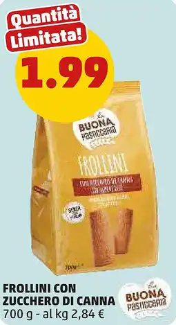PENNY Frollini con zucchero di canna offerta