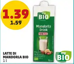 PENNY Latte di mandorla bio offerta