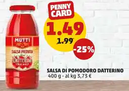 PENNY Mutti salsa di pomodoro datterino offerta