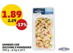 PENNY Gamberi con zucchine e pomodoro offerta