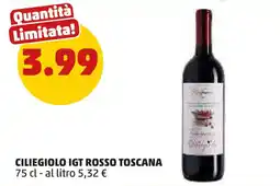 PENNY Ciliegiolo igt rosso toscana offerta