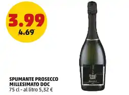 PENNY Spumante prosecco millesimato doc offerta