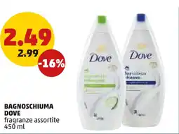 PENNY Bagnoschiuma DOVE offerta
